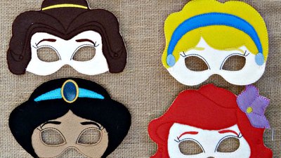 #25851 HALLOWEEN masks for kids from felt
