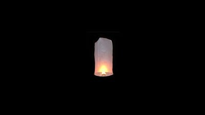#8316 Cylinder sky lantern