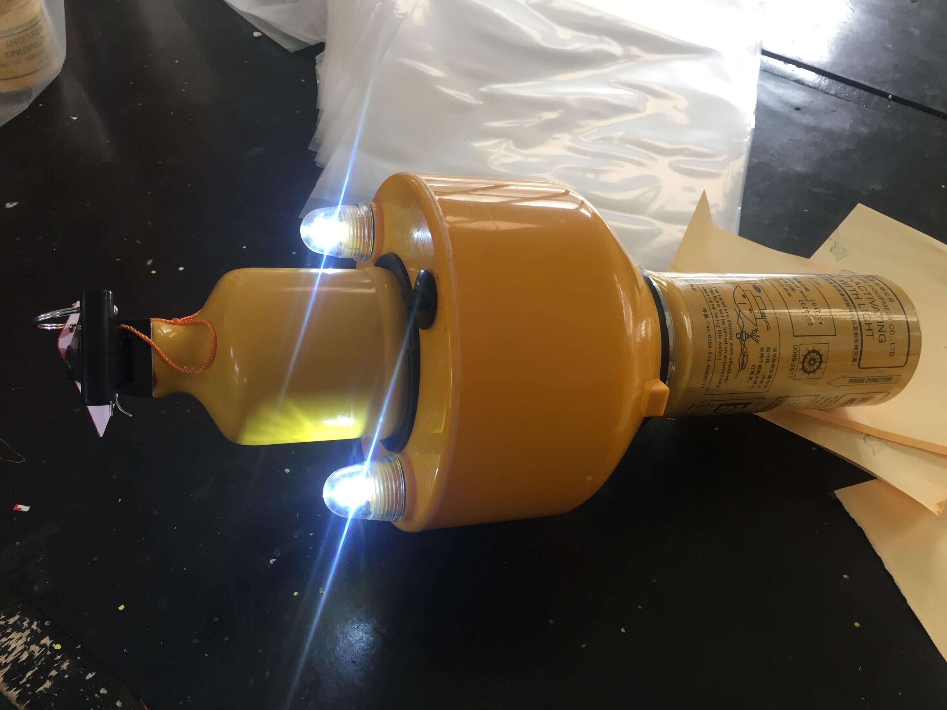 Lifebuoy SelfActivating Smoke Signal With Light Signal pyrotechnics