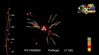 #14748 Roman Candles 1.0" 8 shots
