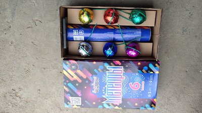 #23556 Festival shells 2.0" 6 balls