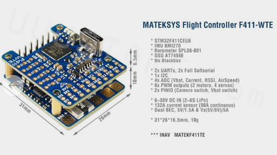 #26349 Flight controller MATEKSYS FC F411-WTE