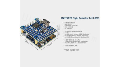 #26349 Flight controller MATEKSYS FC F411-WTE