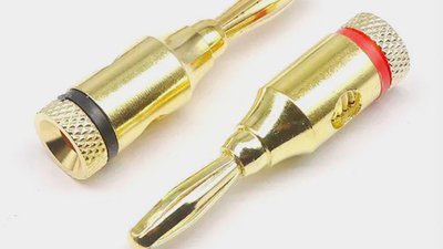 #26748 Gold plated speaker connectors