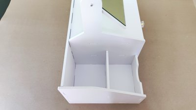 #27099 Desktop skincare product storage rack drawer(square mirror)