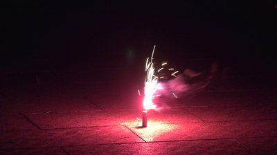 #27205 FIRECRACKERS red light fuse cannon