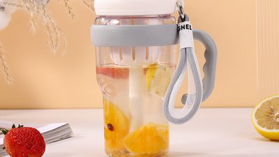 #27775 Plastic Straw Cup white color