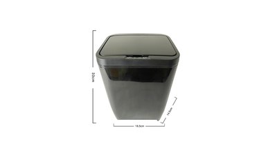 #28064 Intelligent sensor garbage can Black