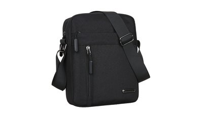 #28116 Multi-layered men's shoulder bag Black