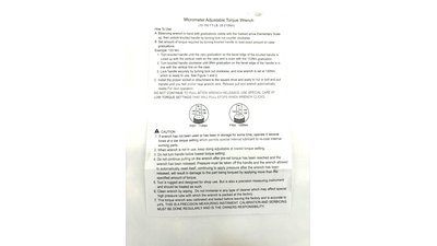 #28780 Three piece set of torque wrench