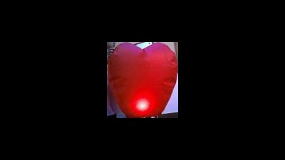 #8317 Heart shape sky lantern