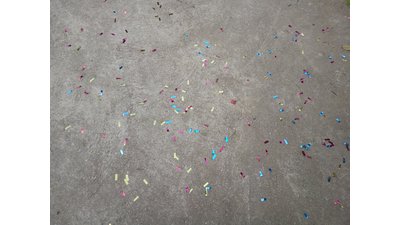 #17061 Popper toys with color paper (rectangle shape) of cone shape(gold/yellow/red/blue/green)